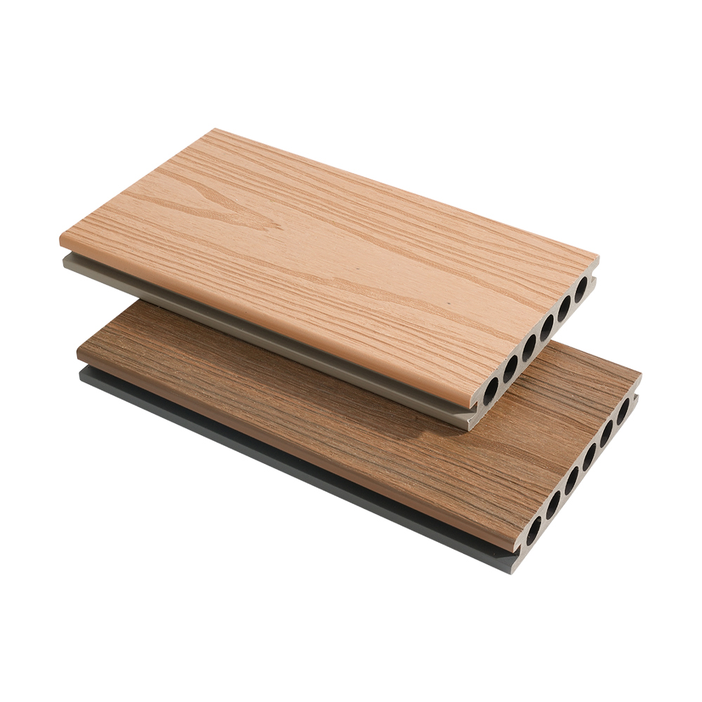 Decking WPC co-extrudé à six trous