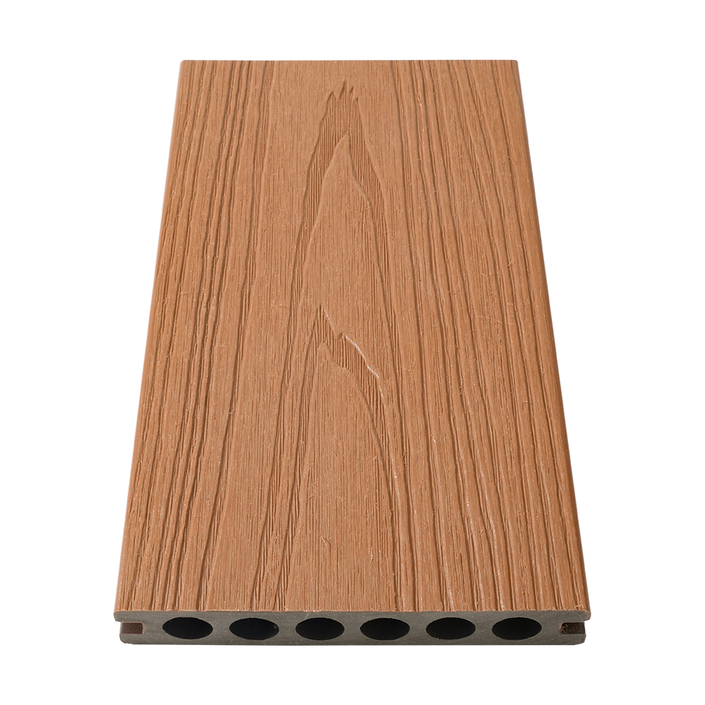 Decking WPC co-extrudé à six trous
