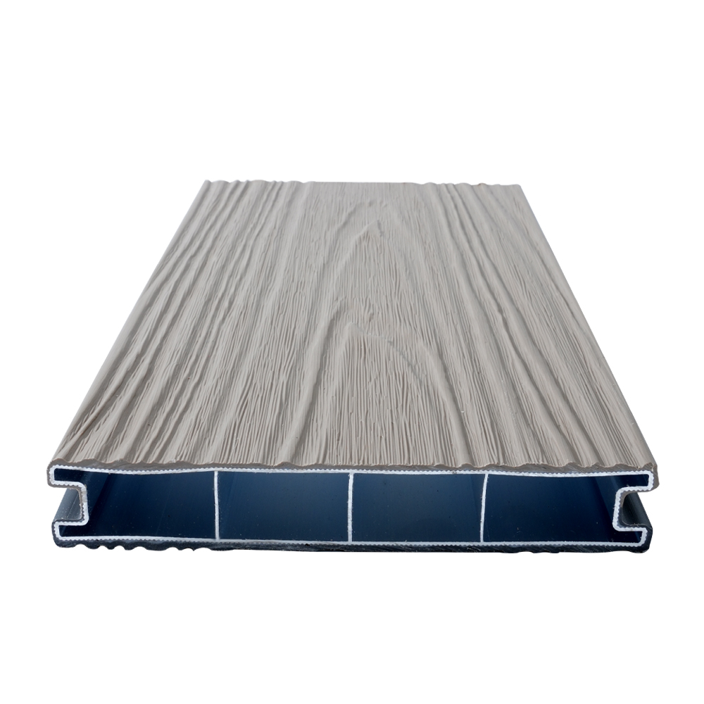Platelage de coextrusion de plastique en aluminium