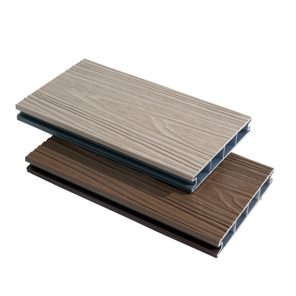 Platelage de coextrusion de plastique en aluminium
